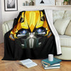 Bumblebee Fleece Blanket Custom Transformer Home Decoration-Gear Wanta