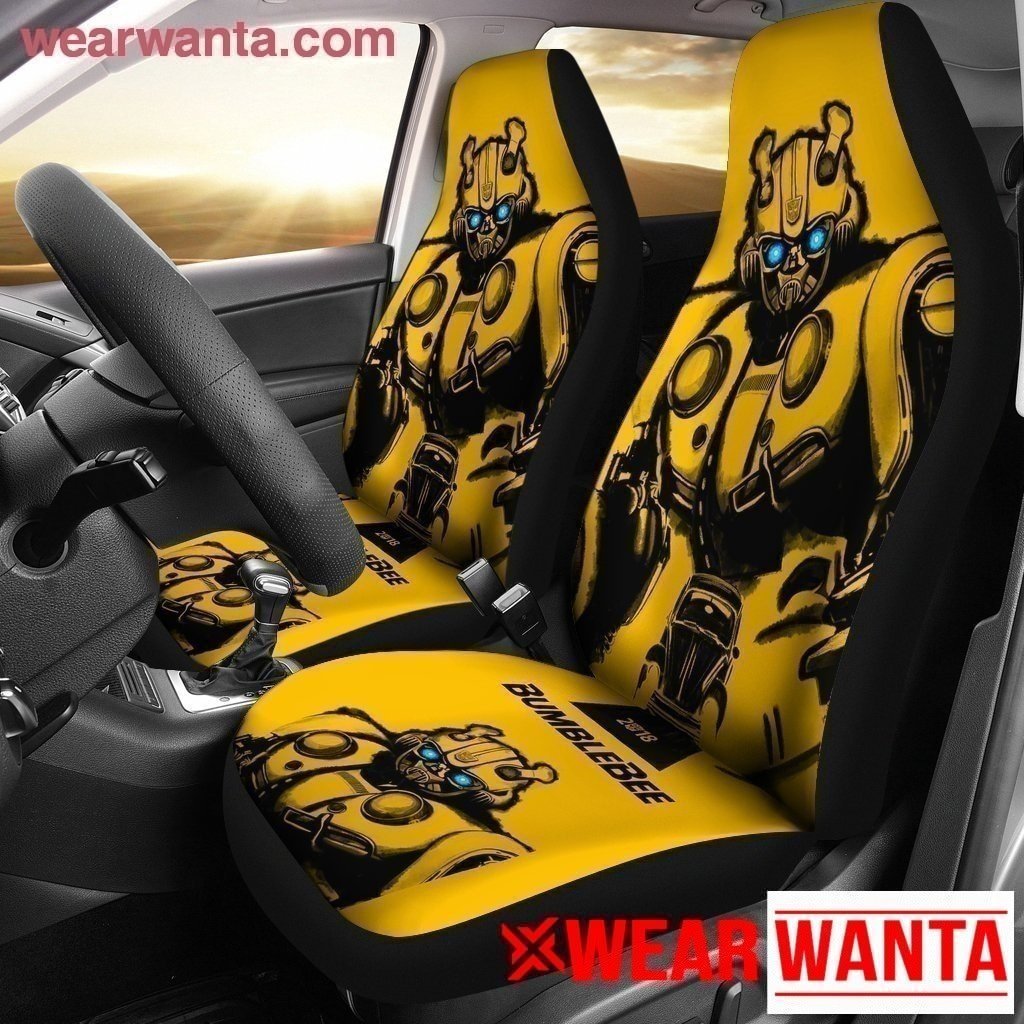 Bumblebee Car Seat Covers Custom Car Decoration Accessories-Gear Wanta