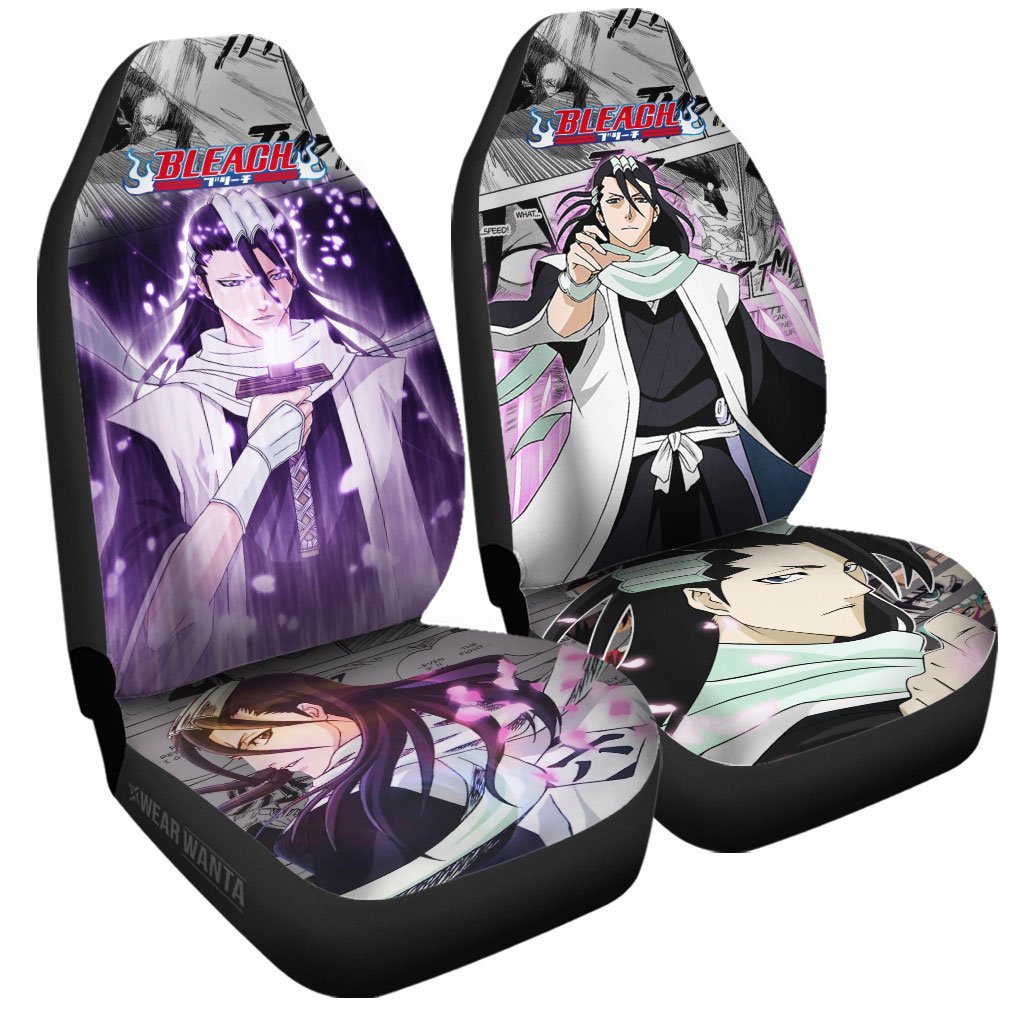 Byakuya Kuchiki Bankai Car Seat Covers Custom Anime Bleach Car Accessories-Gear Wanta