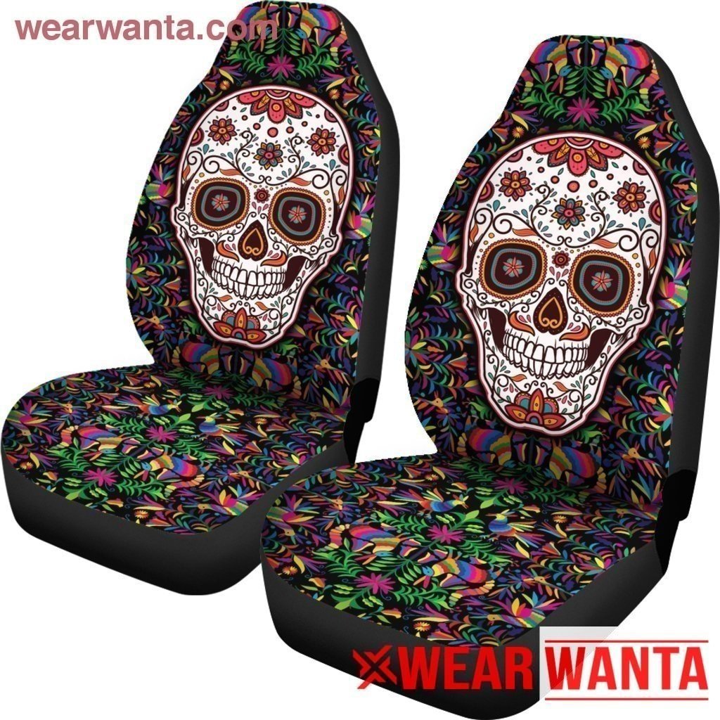 Calavera Day Of Dead Skull Car Seat Covers LT03-Gear Wanta