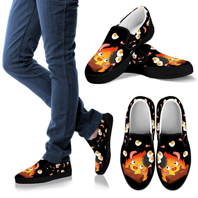 Calcifer Slip On Shoes Wizard Howl Anime Custom Idea PT03-Gear Wanta