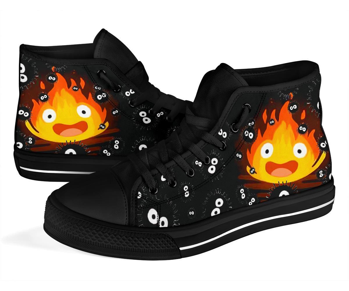 Calcifer Sneakers Howl's Moving Castle High Top Shoes Custom-Gear Wanta
