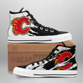 Calgary Flames High Top Shoes Custom For Fans-Gear Wanta