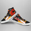 Calgary Flames High Top Shoes Custom Canadian Maple Leaf Sneakers-Gear Wanta