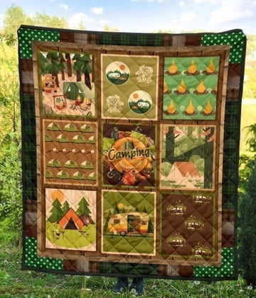 Camping Lover Quilt Blanket Gift-Gear Wanta