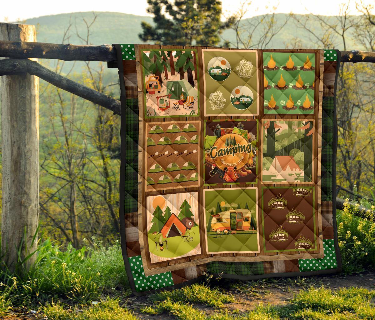 Camping Quilt Blanket Funny Gift For Camping Lover HH19-Gear Wanta