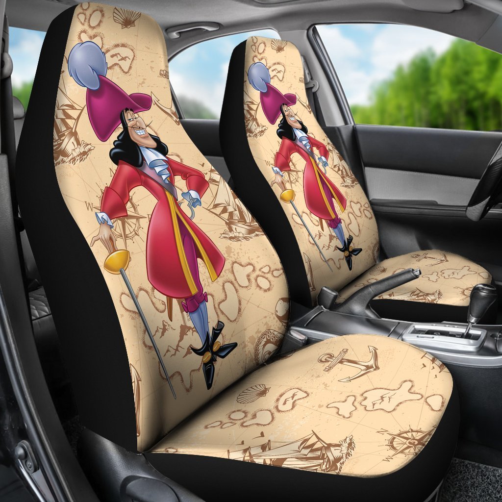 Captain Hook Car Seat Covers Funny Car Accessories-Gear Wanta