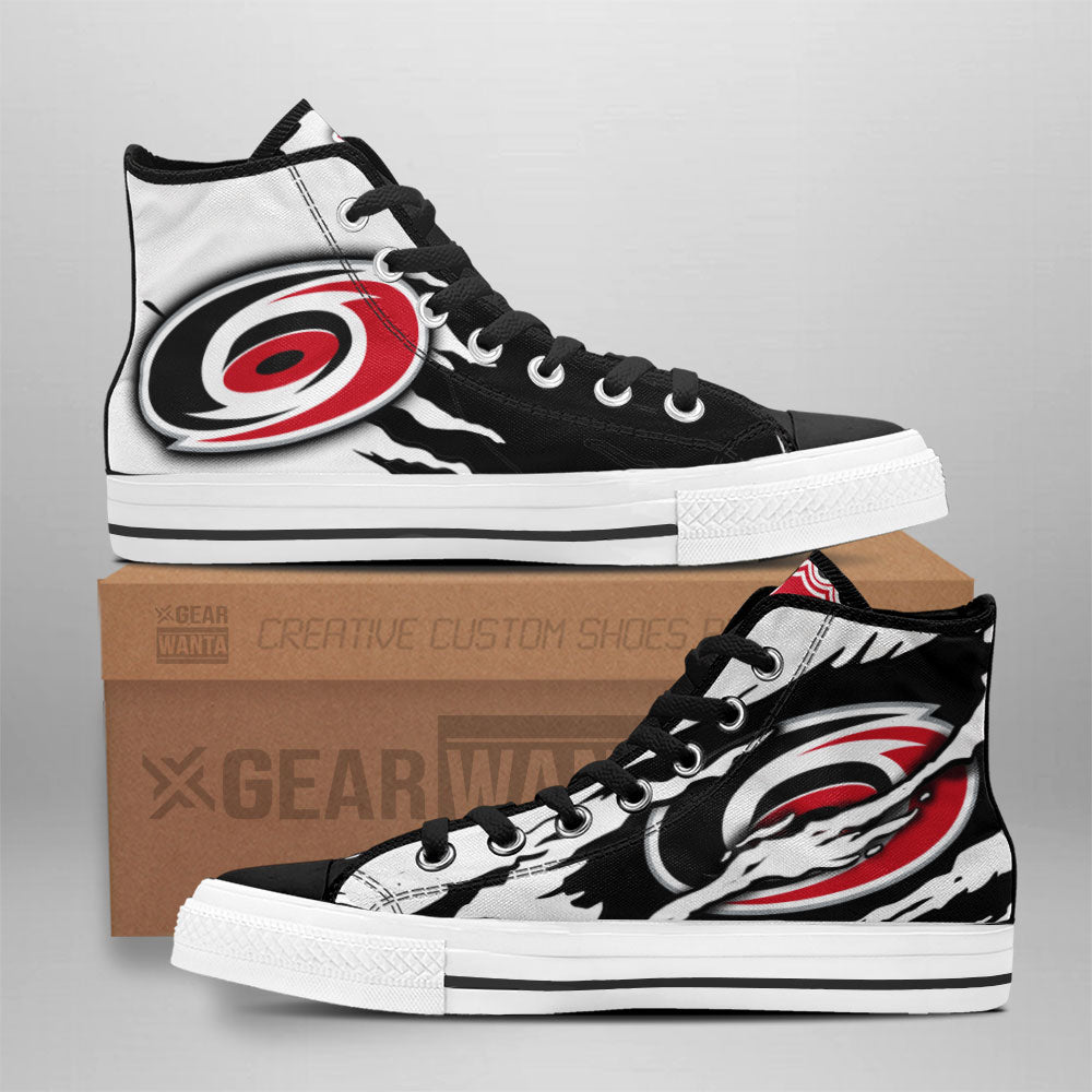 Carolina Hurricanes High Top Shoes Custom For Fans-Gear Wanta