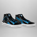 Carolina Panthers High Top Shoes Custom American Flag Sneakers-Gear Wanta