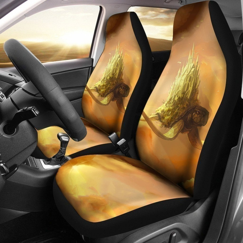 Castle In The Sky On The Back Of Flying Turtle Car Seat Covers LT04-Gear Wanta