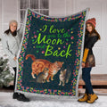 Cat Fleece Blanket I Love You To The Moon And Back-Gear Wanta