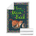 Cat Fleece Blanket I Love You To The Moon And Back-Gear Wanta