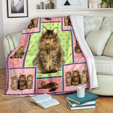 Cats Pink Fleece Blanket For Cat Lover-Gear Wanta