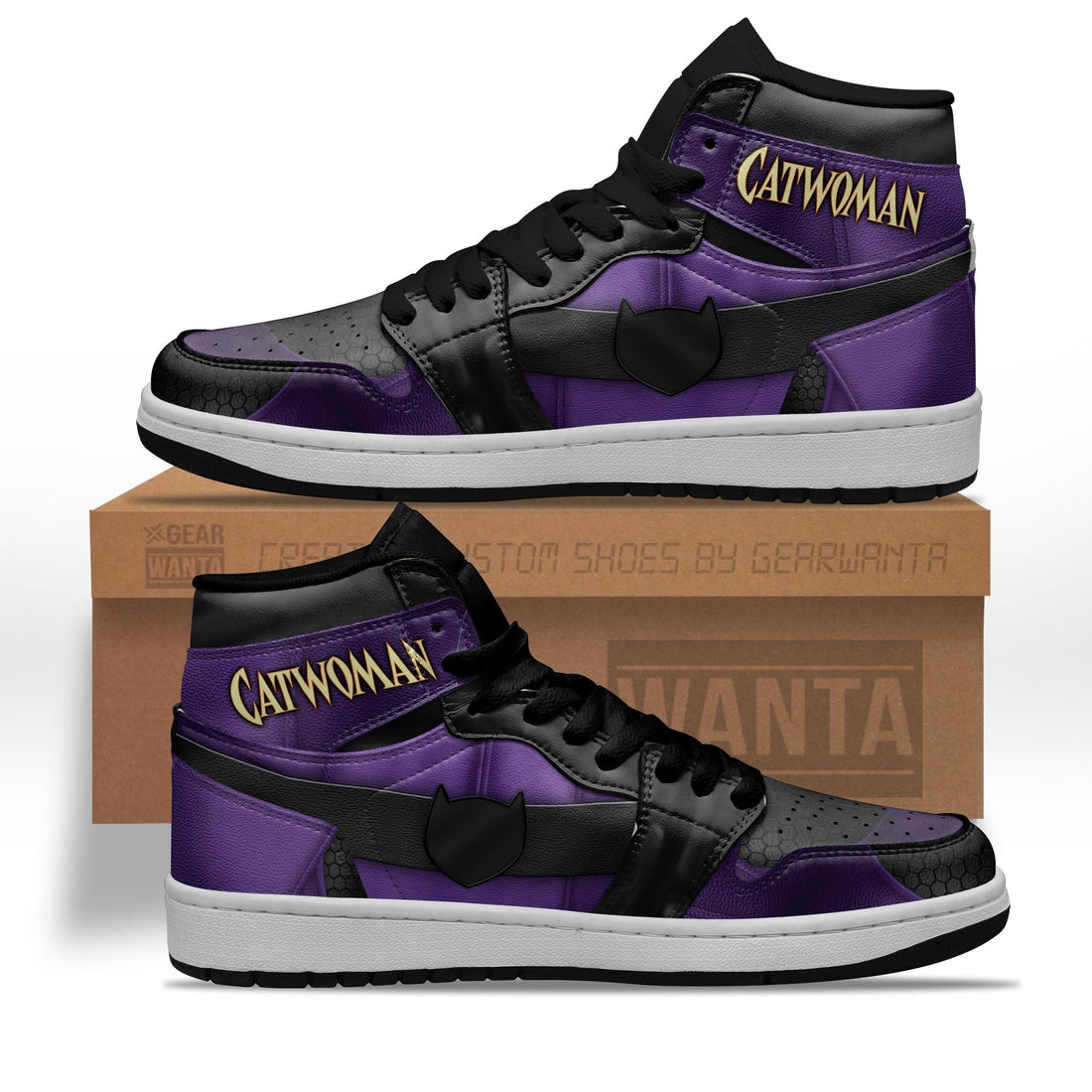 Catwoman Shoes Custom Villains Sneakers-Gear Wanta