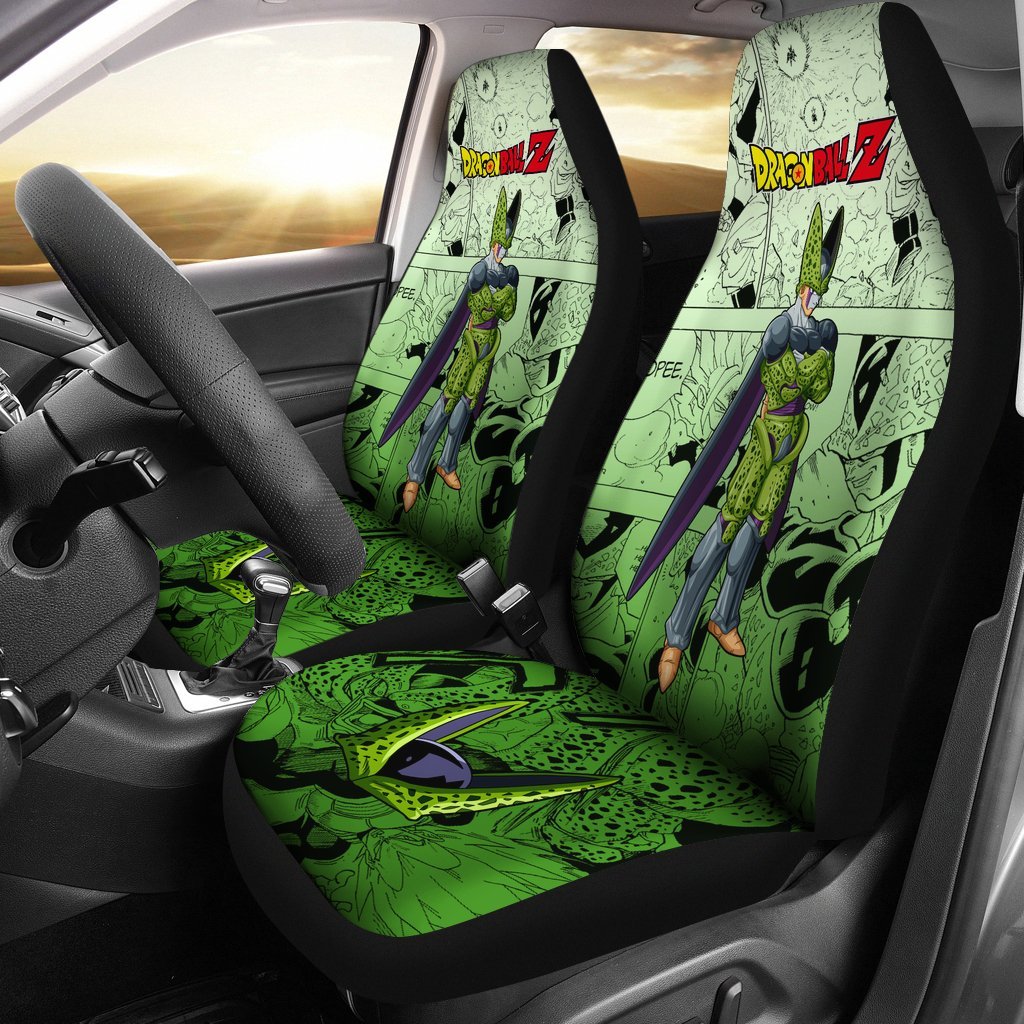 Cell Super Hero Dragon Ball Z Car Seat Covers Manga Mixed Anime-Gear Wanta