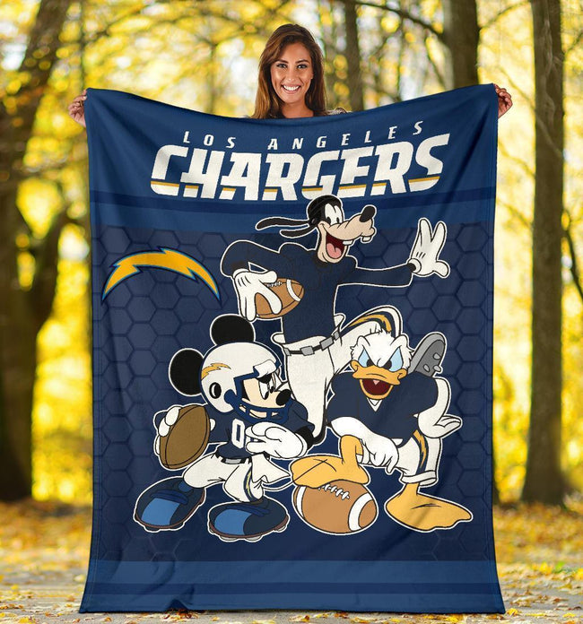 Chargers Team Fleece Blanket Fan Gift Idea-Gear Wanta