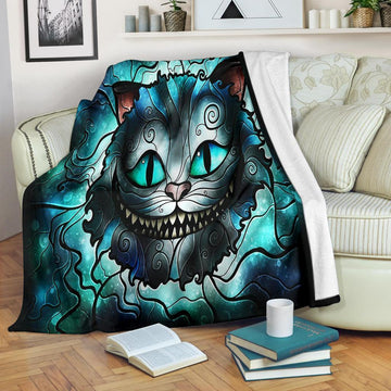 Cheshire Cat Blanket Custom Alice In Wonderland Home Decoration-Gear Wanta