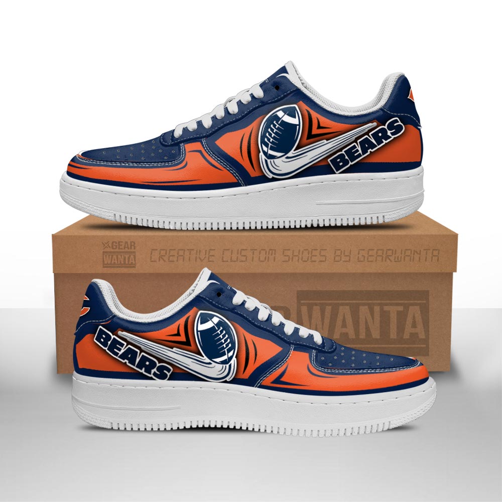 Chicago Bears Air Sneakers Custom For Fans-Gear Wanta