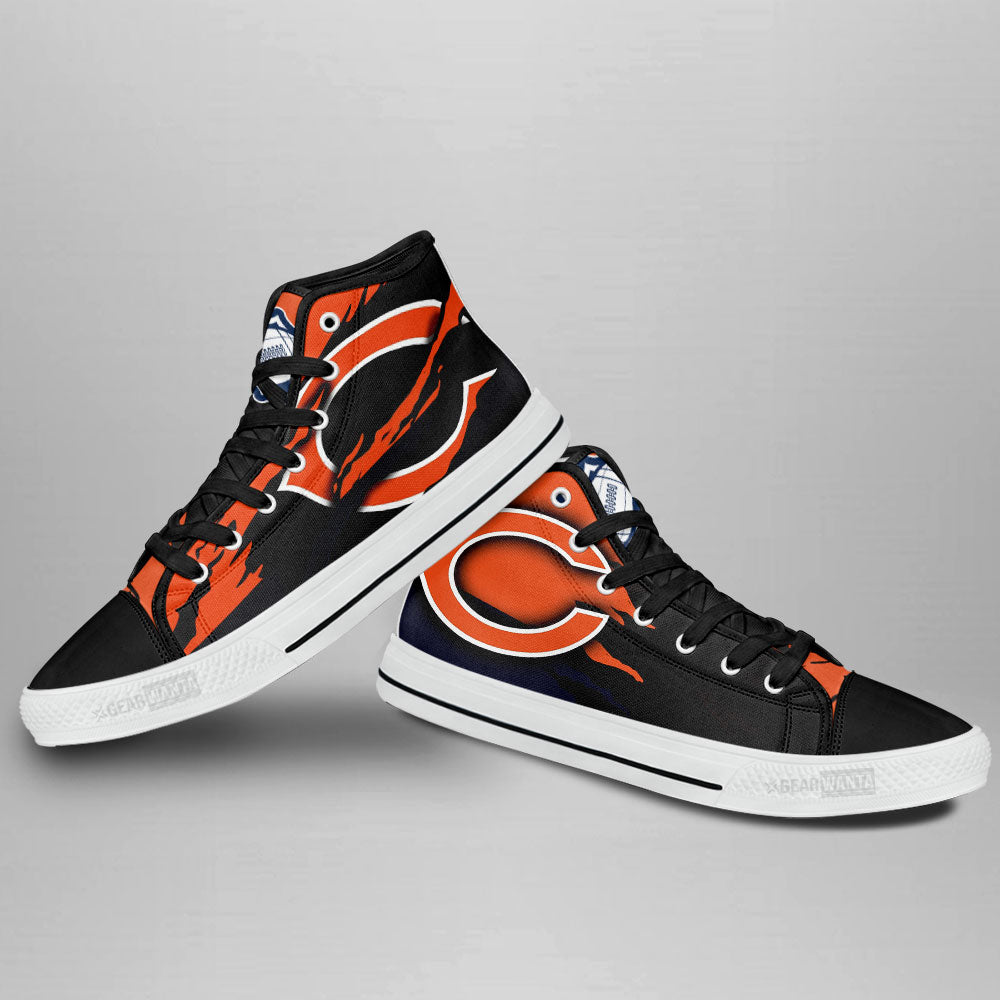 Chicago Bears High Top Shoes Custom For Fans-Gear Wanta