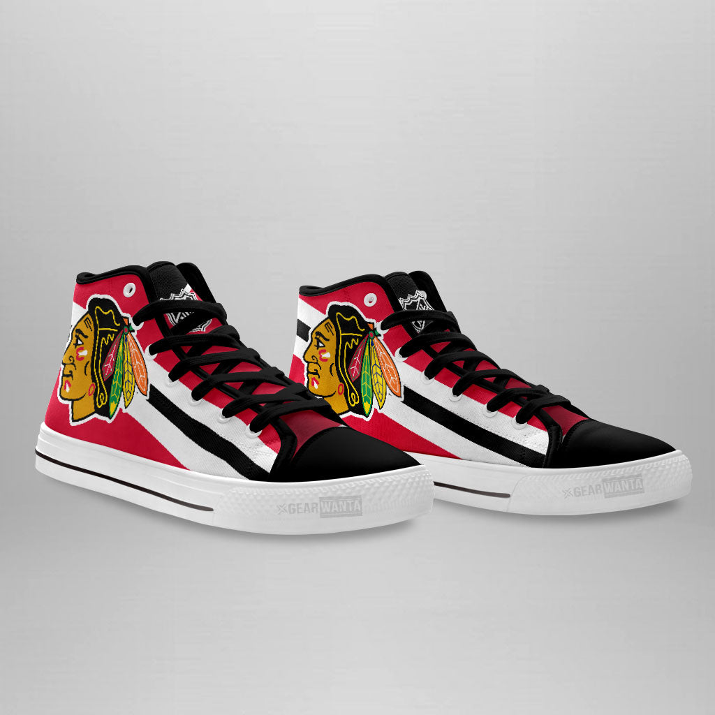 Chicago Blackhawks High Top Shoes Custom Sneakers-Gear Wanta