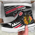 Chicago Blackhawks High Top Shoes Custom American Flag Sneakers-Gear Wanta