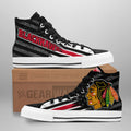 Chicago Blackhawks High Top Shoes Custom American Flag Sneakers-Gear Wanta