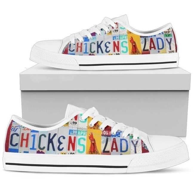 Chickens Lady Women's Sneakers Style Farmer Girl Gift NH08-Gear Wanta