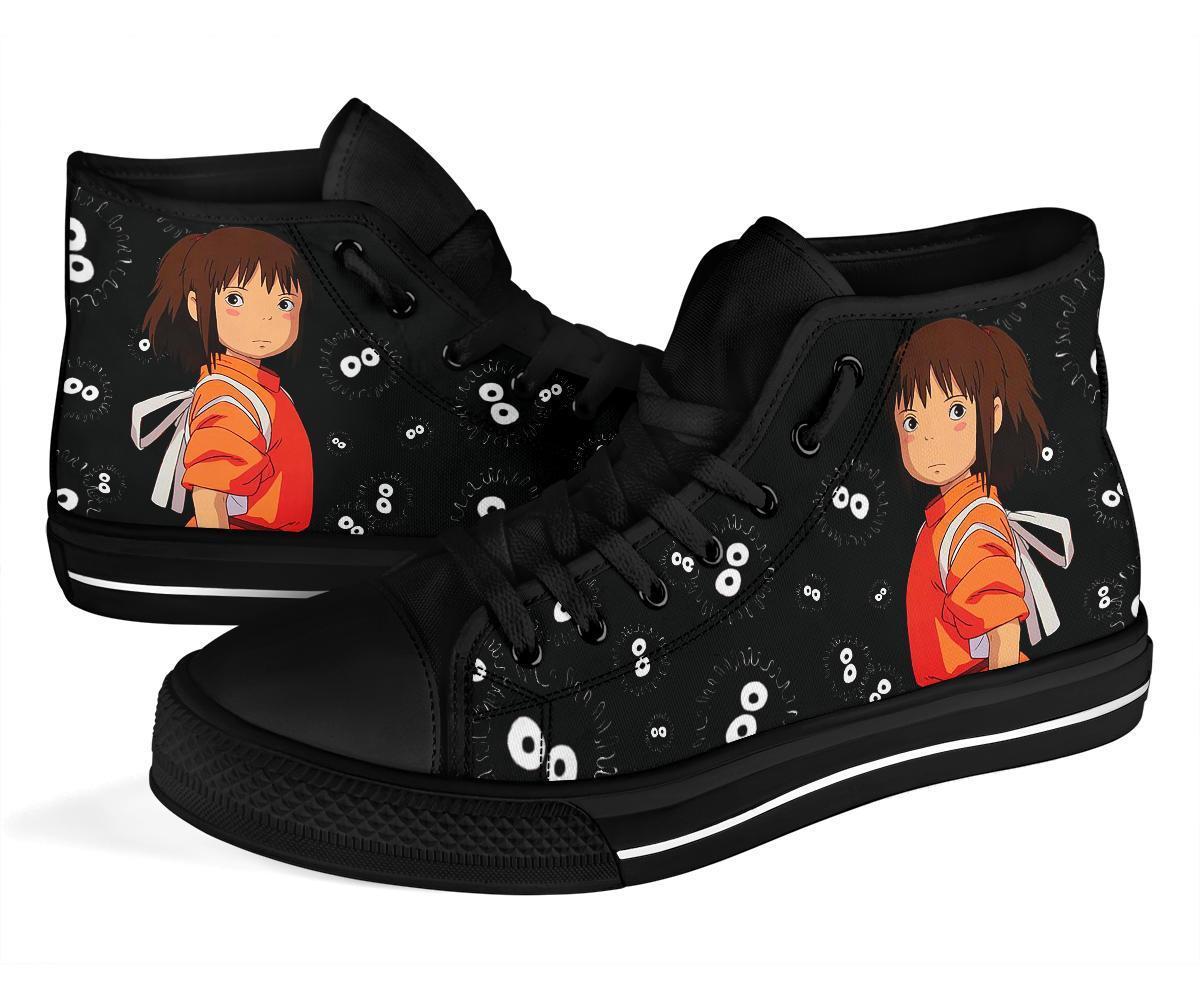Chihiro Spirited Away Sneakers Ghibli High Top Shoes Custom-Gear Wanta