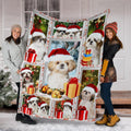 Christmas Shih Tzu Fleece Blanket Dog Xmas Style-Gear Wanta