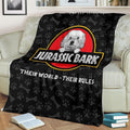 Cockapoo Fleece Blanket Jurassic Bark Funny Mixed Breed Dogs-Gear Wanta