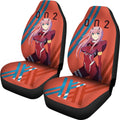 Code 002 Zero Two Car Seat Covers Darling In The Franxx Anime Fan-Gear Wanta