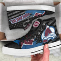Colorado Avalanche High Top Shoes Custom American Flag Sneakers-Gear Wanta