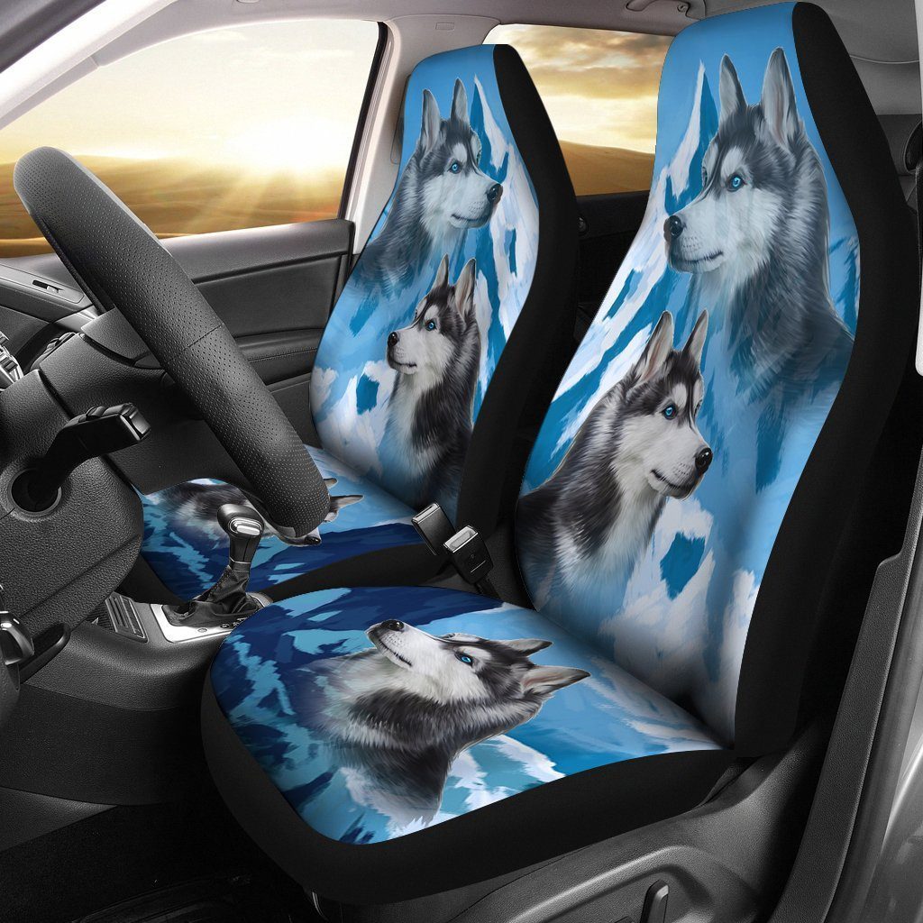Colorful Husky Car Seat Covers-Gear Wanta