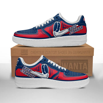 Columbus Blue Jackets Air Sneakers Custom For Fans-Gear Wanta