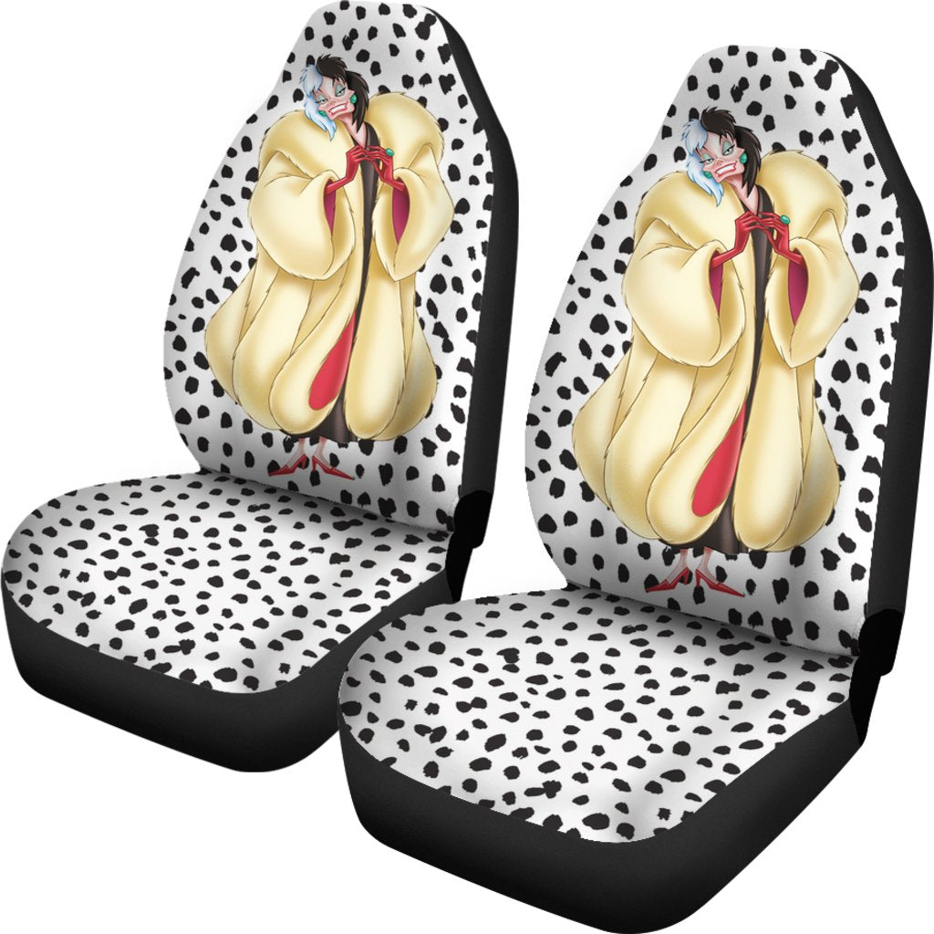 Cruella De Vil Car Seat Covers 101 Dalmatians Car Accessories-Gear Wanta