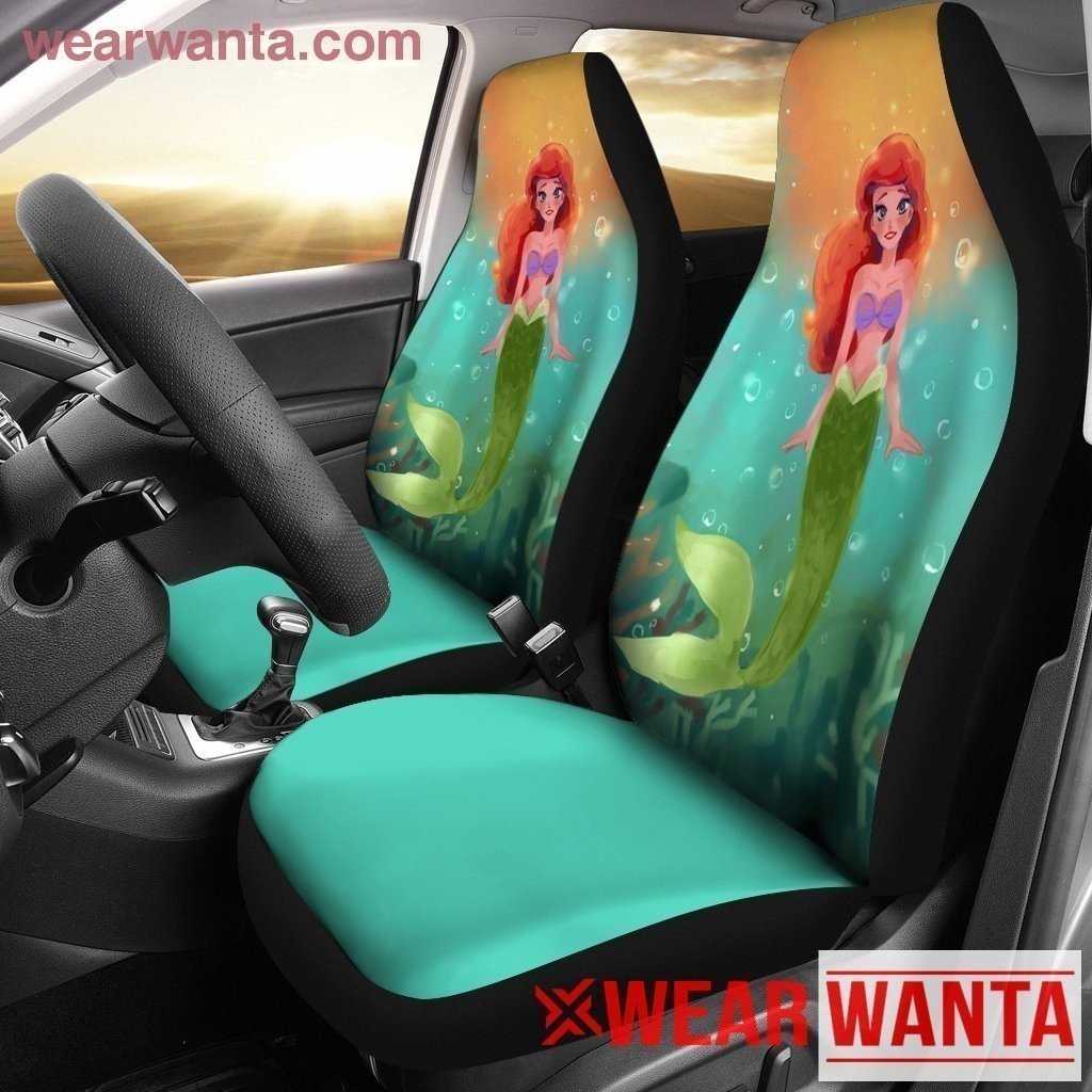 Cute Ariel Little Mermaid Car Seat Covers Gift Idea HH11-Gear Wanta