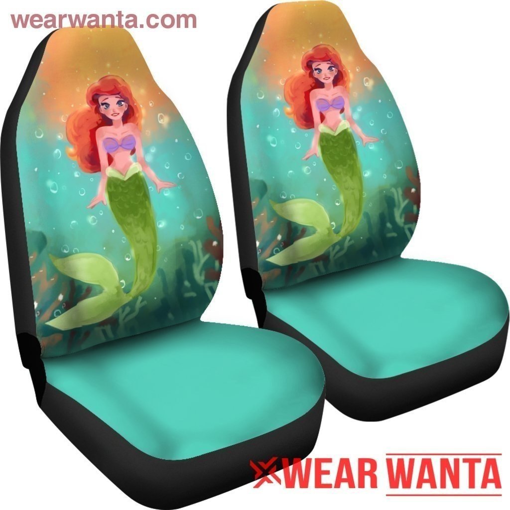 Cute Ariel Little Mermaid Car Seat Covers Gift Idea HH11-Gear Wanta