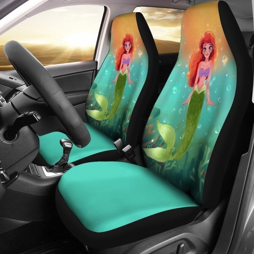 Cute Ariel Little Mermaid Car Seat Covers Gift Idea HH11-Gear Wanta