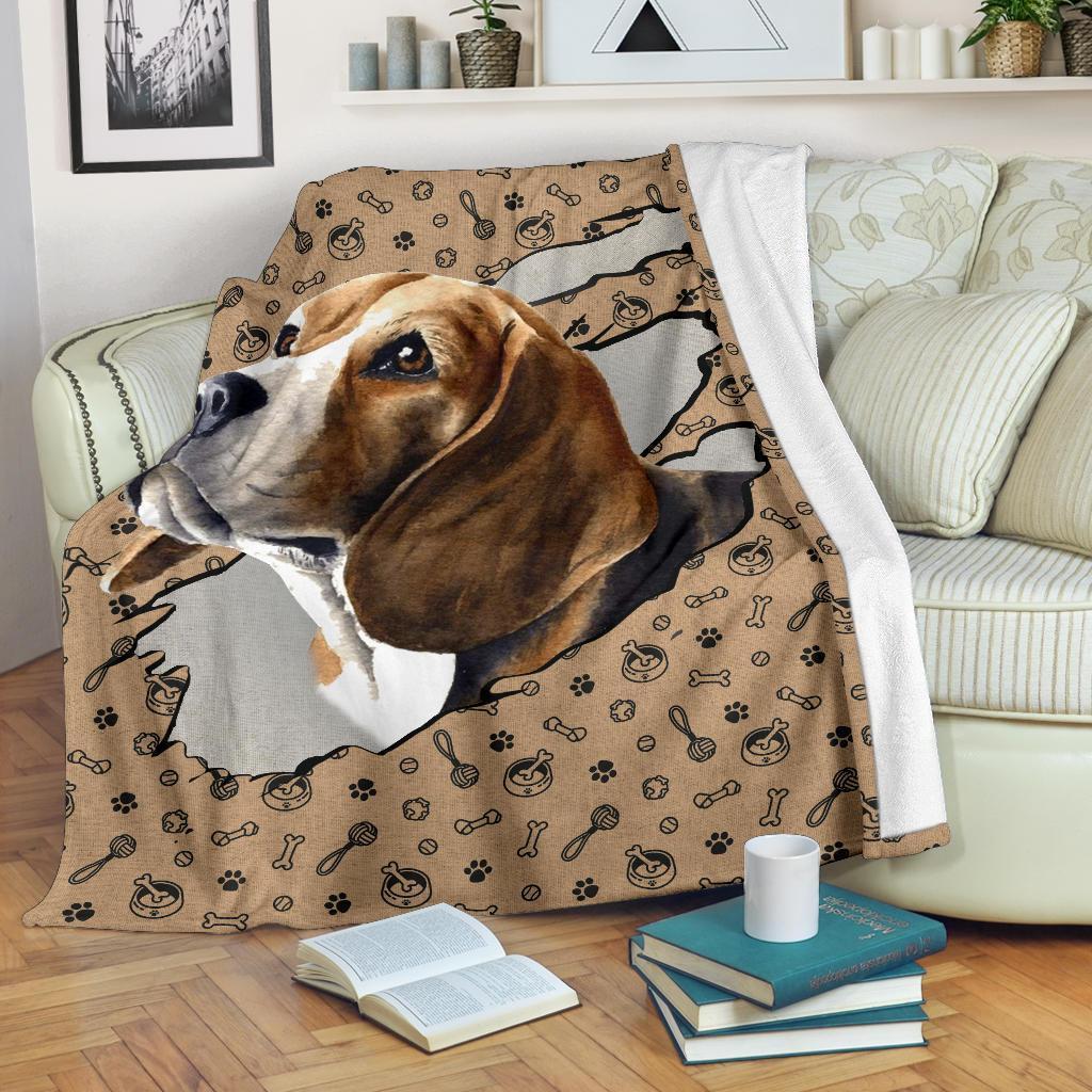 Cute Beagle Dog Fleece Blanket-Gear Wanta