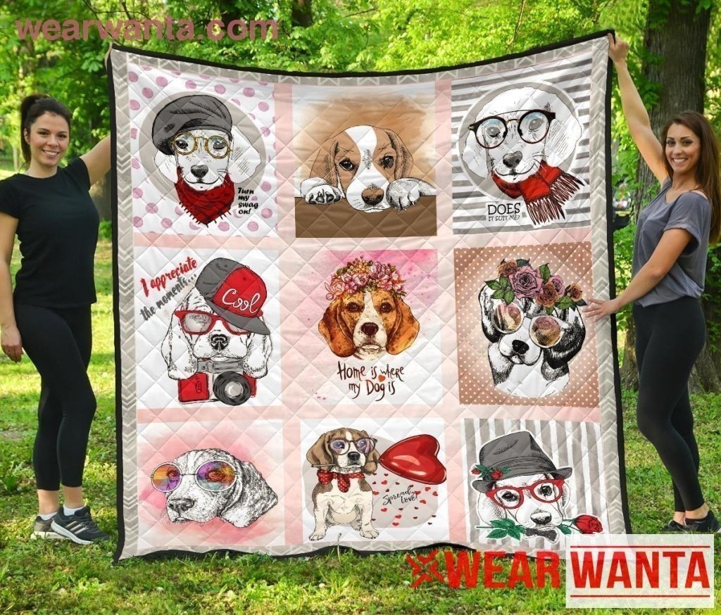 Cute Beagle Dog Quilt Blanket Lover-Gear Wanta