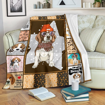 Cute Beagle Fleece Blanket For Beagle Lover-Gear Wanta