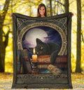 Cute Black Cat Fleece Blanket For Cat Lover-Gear Wanta