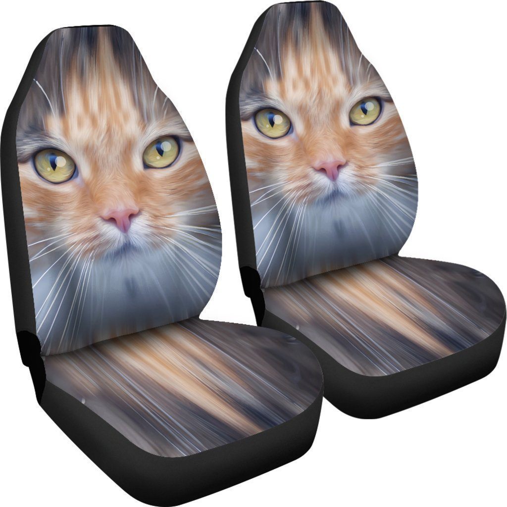Cute Cat Eyes Car Seat Covers For Cat Lover-Gear Wanta