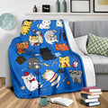 Cute Cats Fleece Blanket Amazing Gift For Cat Lover-Gear Wanta