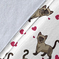 Cute Cats Fleece Blanket Funny For Cat Lover-Gear Wanta