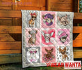 Cute Chihuahua Dog Lover Quilt Blanket-Gear Wanta