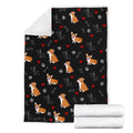Cute Corgi Blanket Custom Pattern Corgi Dog Home Decoration-Gear Wanta