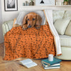 Cute Dachshund On Bed Fleece Blanket Dog-Gear Wanta