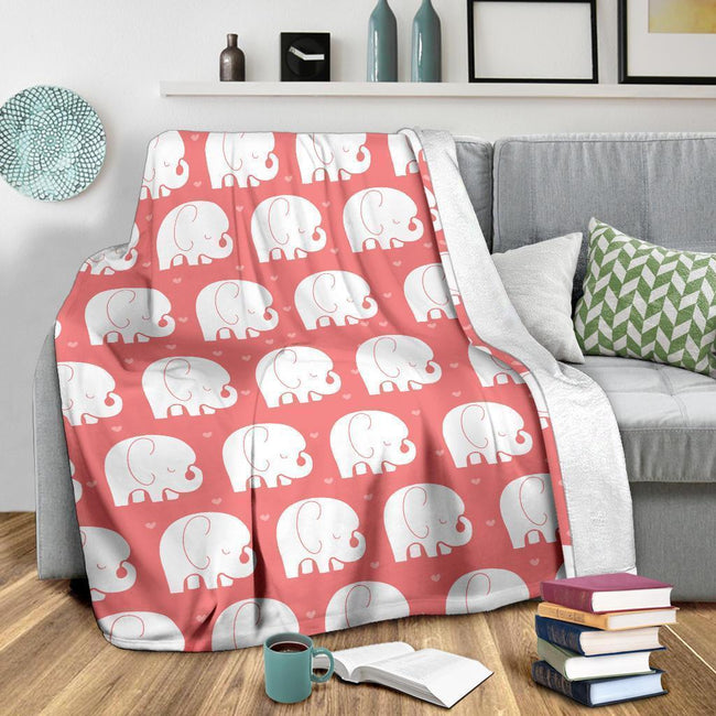 Cute Elephant Blanket Custom Home Decoration For Elephant Lover-Gear Wanta