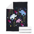 Cute Elephant Fleece Blanket Style Gift Idea NH19-Gear Wanta